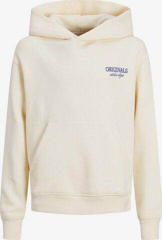 Jack & Jones Junior Sweatshirt 'Santorini' i beige: framsida