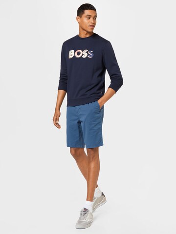 BOSS Orange Regular Pants 'Taber' in Blue