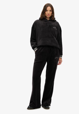 évasé Pantalon 'Country Club' Superdry en noir