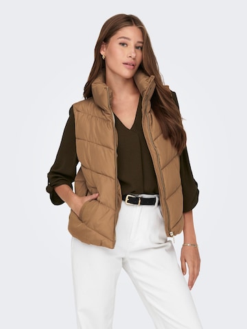 JDY Vest in Brown: front