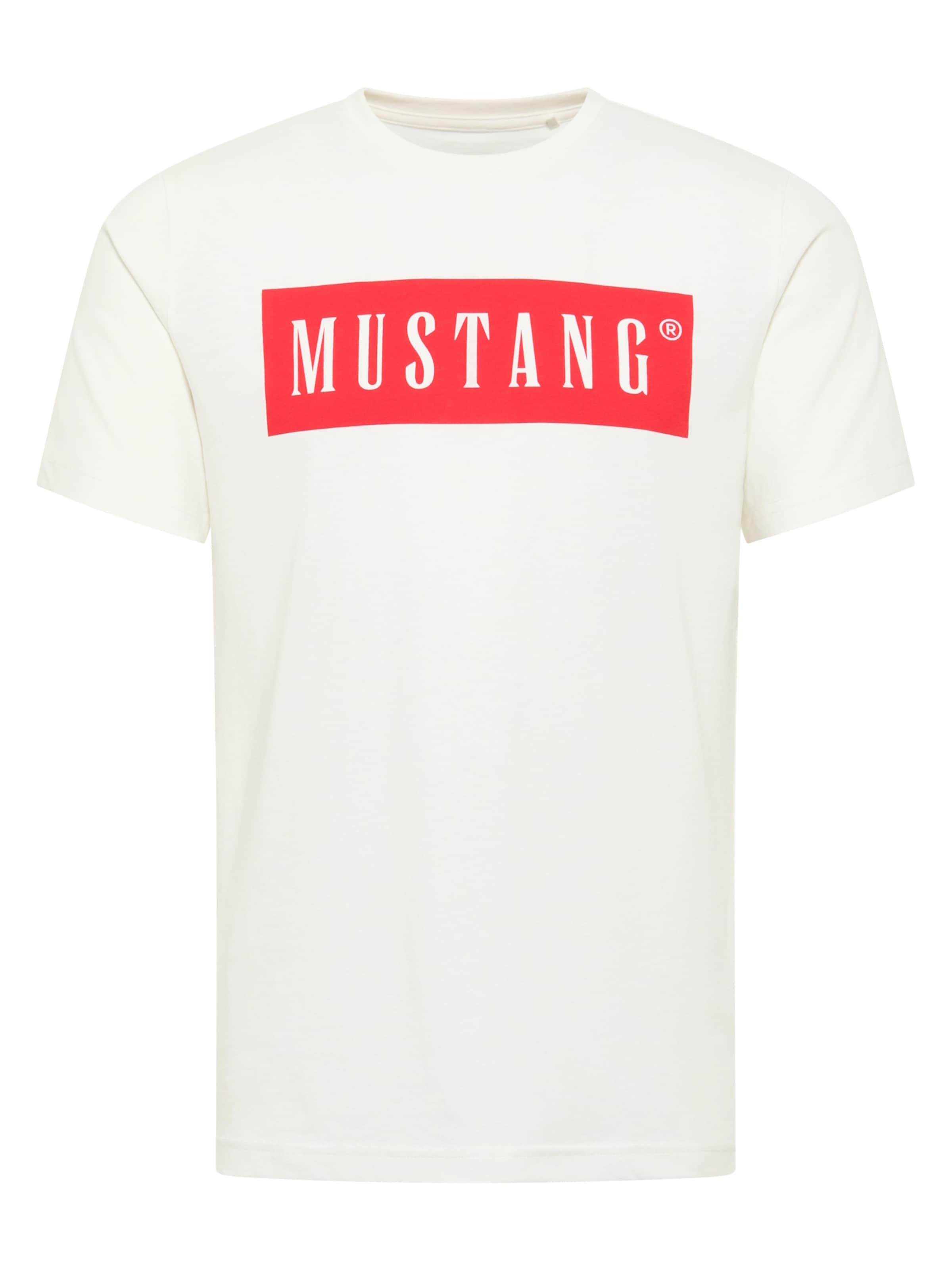 Maglietta 'Austin' di MUSTANG in beige: frontale