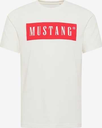 MUSTANG T-Shirt 'Austin' in Beige: Vorderseite
