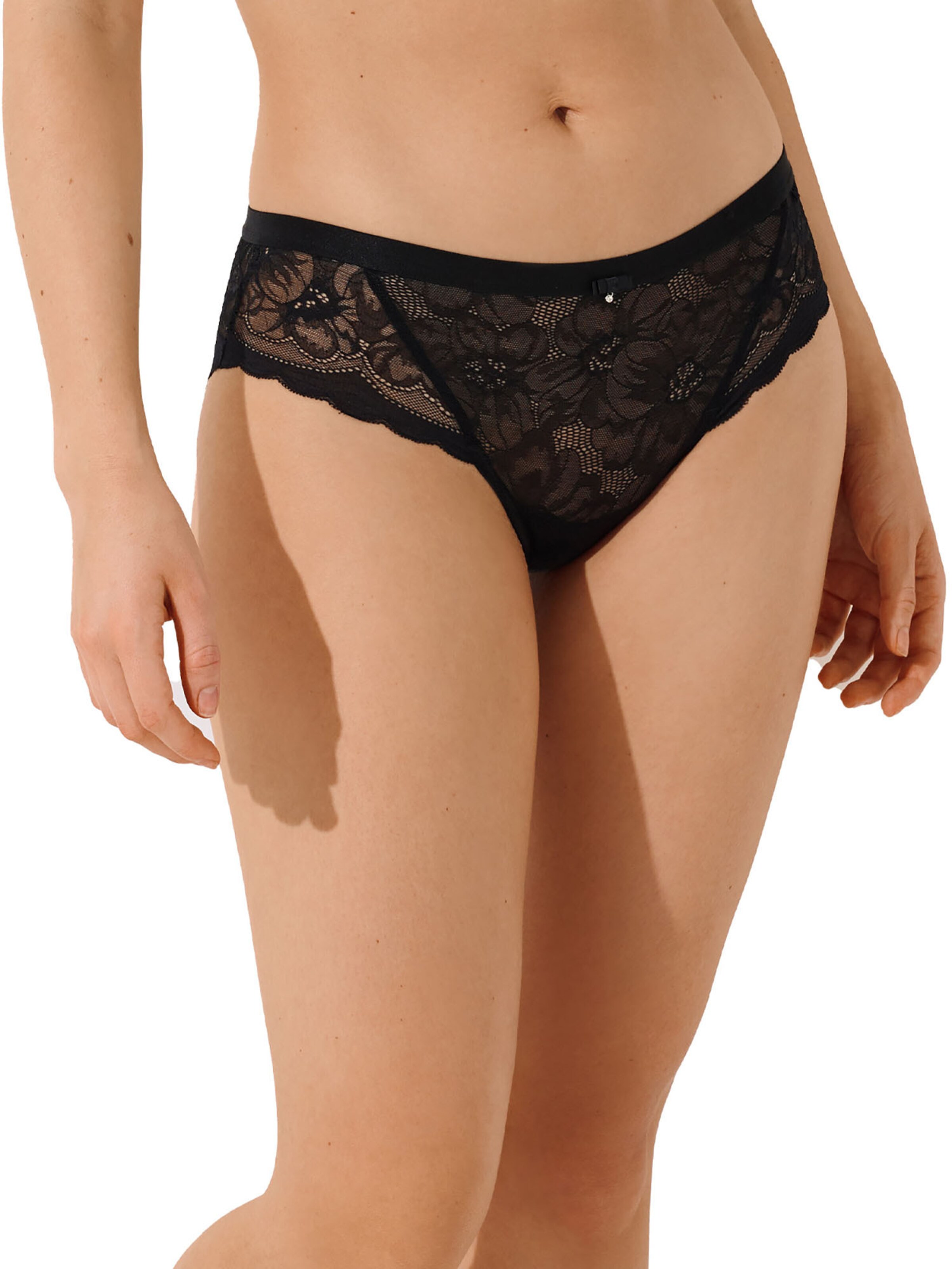Lisca Slip 'Evelyn'‌‌‌‌‌‌‌ in Schwarz: Vorderseite