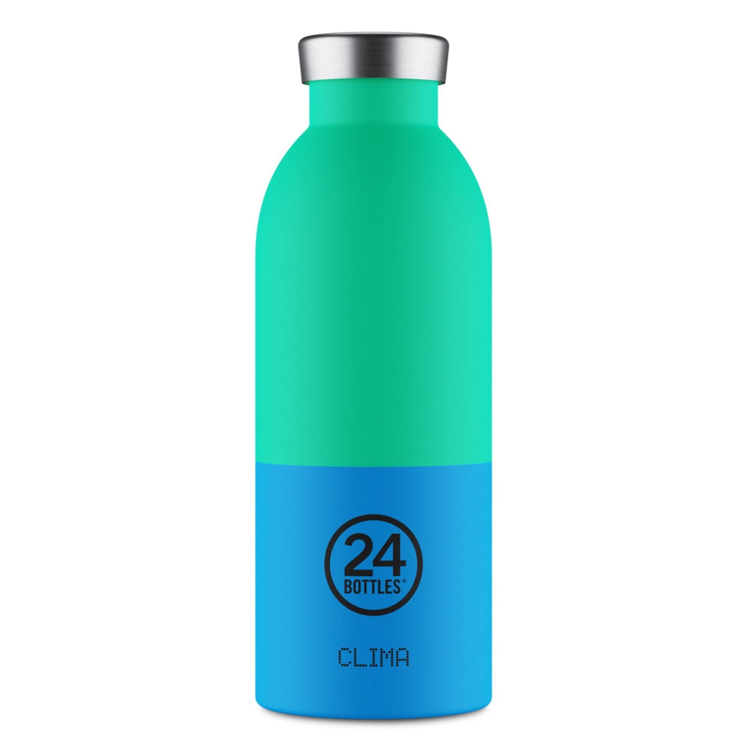 24Bottles Drinkfles 'Van Orton' in Blauw: voorkant