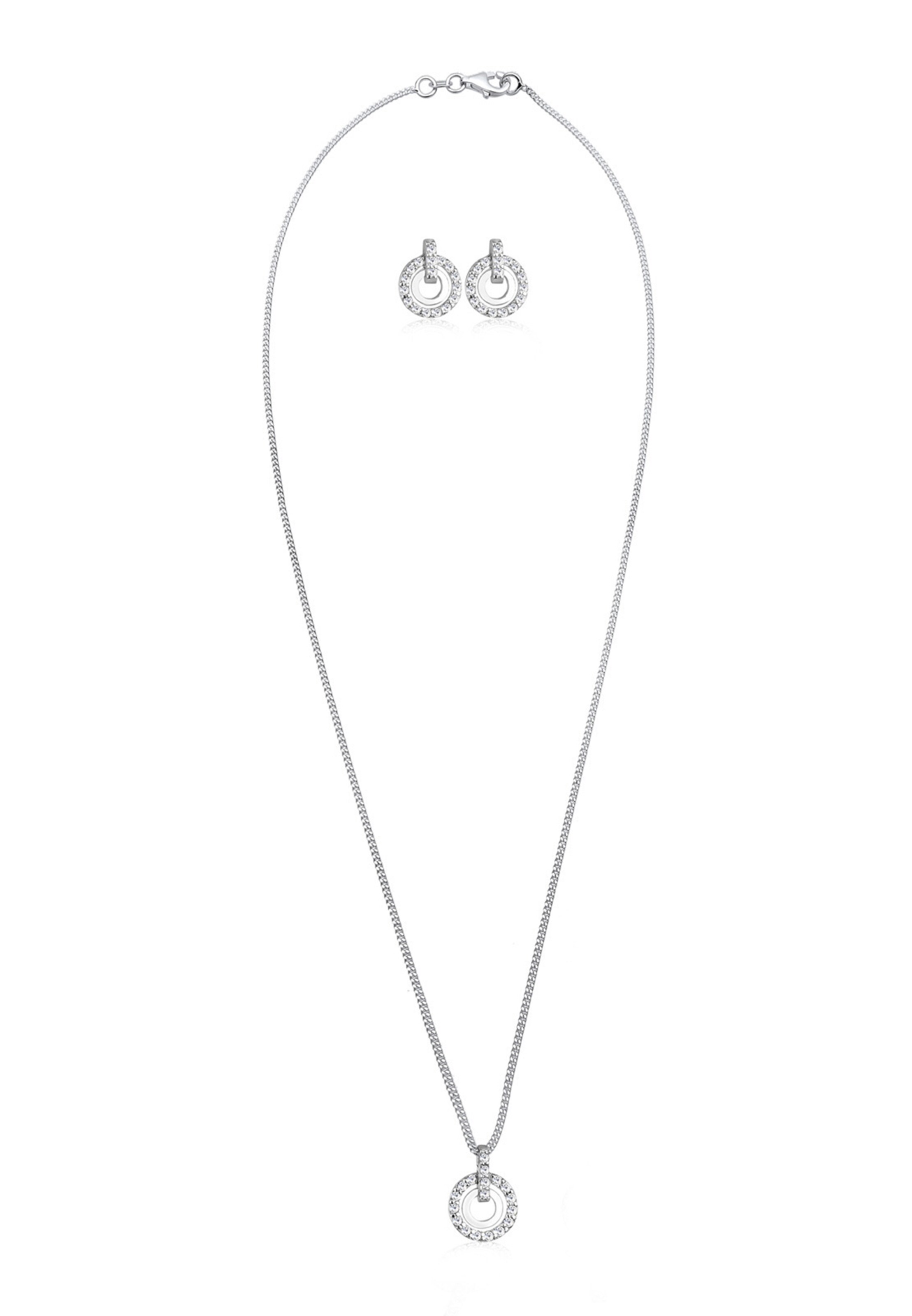 ELLI Jewelry Set in Silver: front