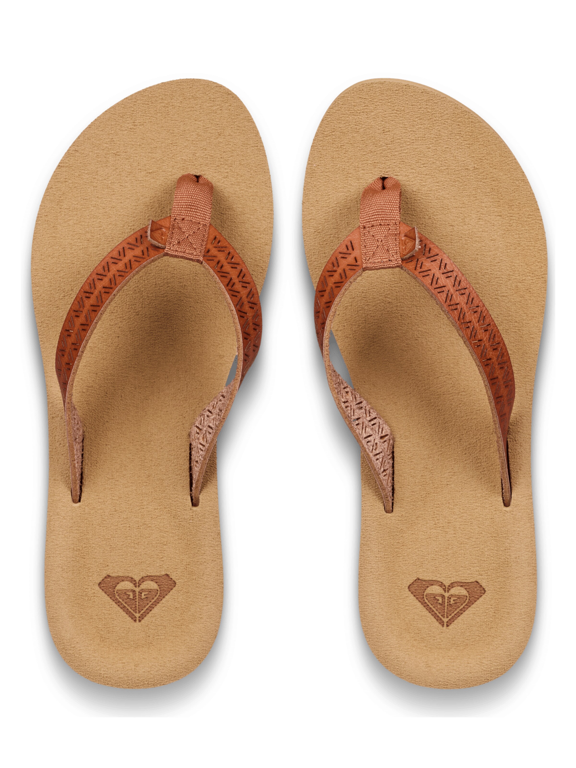 ROXY T-Bar Sandals 'Porto' in Brown