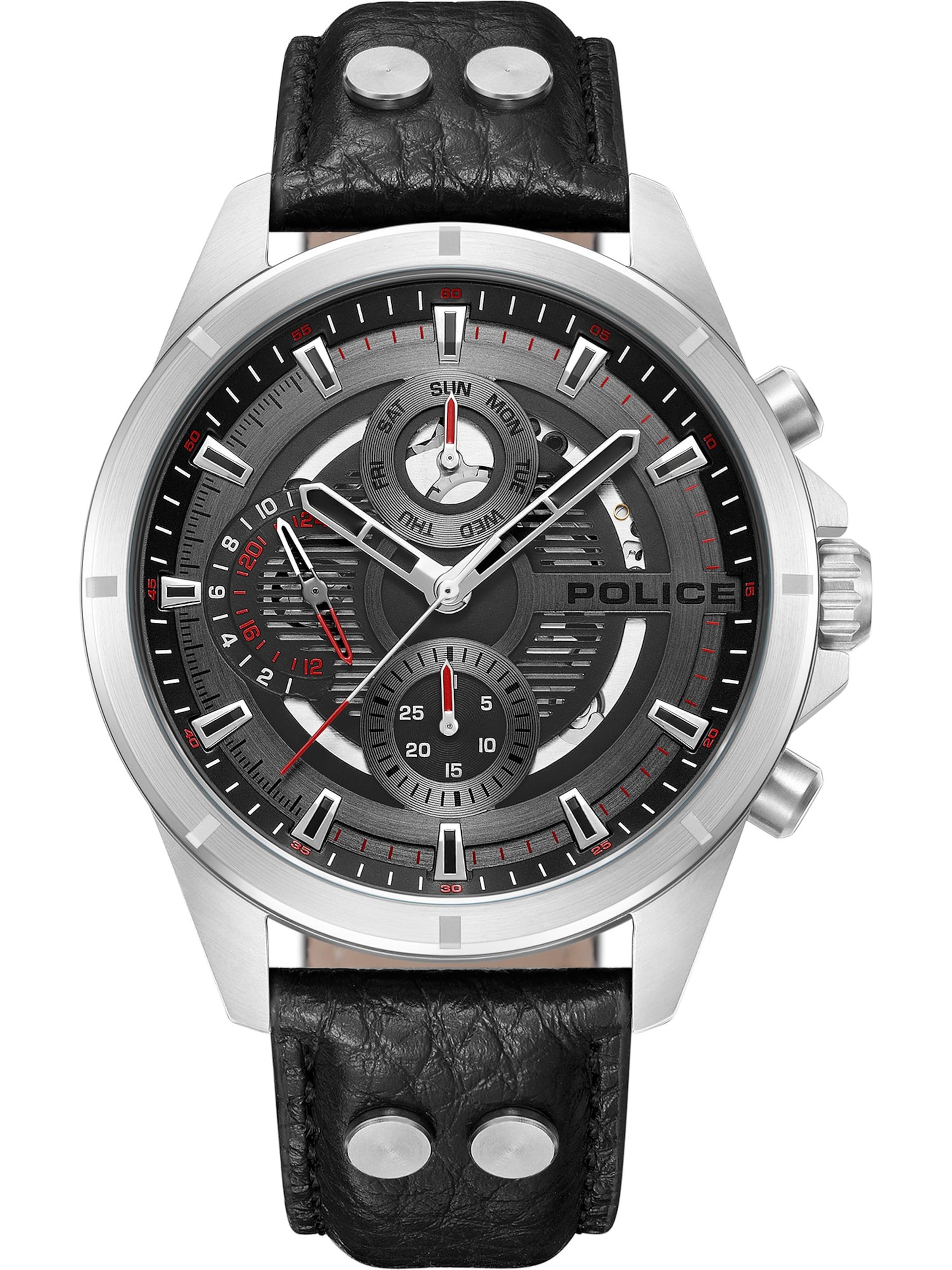 POLICE Analog watch 'Malawi' in Black: front