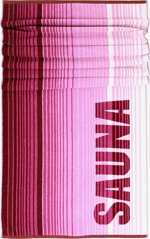 Lashuma Handtuch 'Oslo' in Pink: Vorderseite