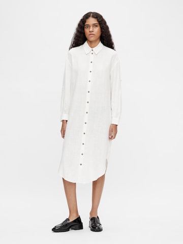 OBJECT Shirt Dress 'Solima' in White: front