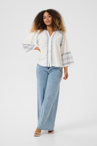 Chemisier 'Sara' Cream en blanc