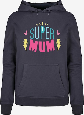 ABSOLUTE CULT Sweatshirt 'Mother's Day - Super Mum' in Blauw: voorkant