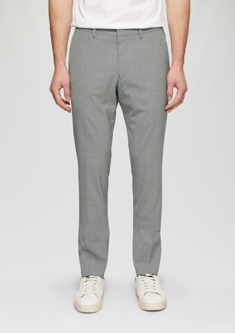 s.Oliver BLACK LABEL Regular Trousers in Grey: front