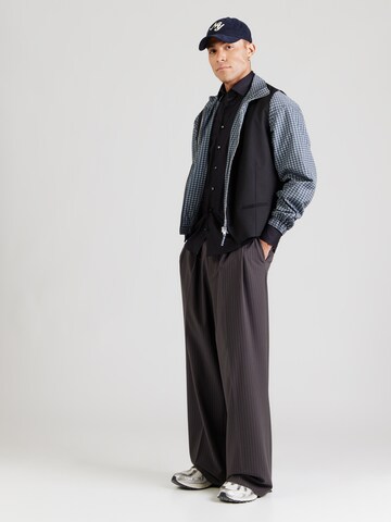 OLYMP Slim fit Πουκάμισο για το γραφείο 'Lvl 5 City Lucky' σε μαύρο