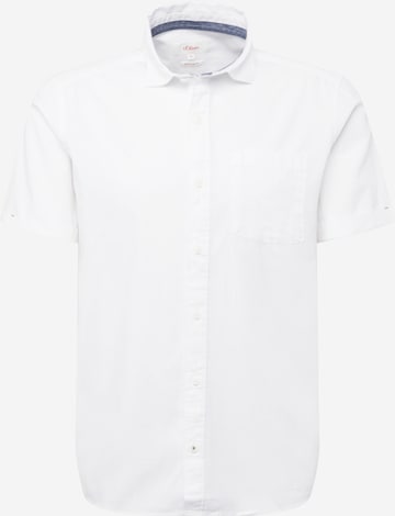 s.Oliver Overhemd in Wit: voorkant