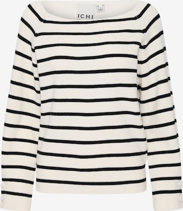 ICHI Sweater 'Boston' in White: front