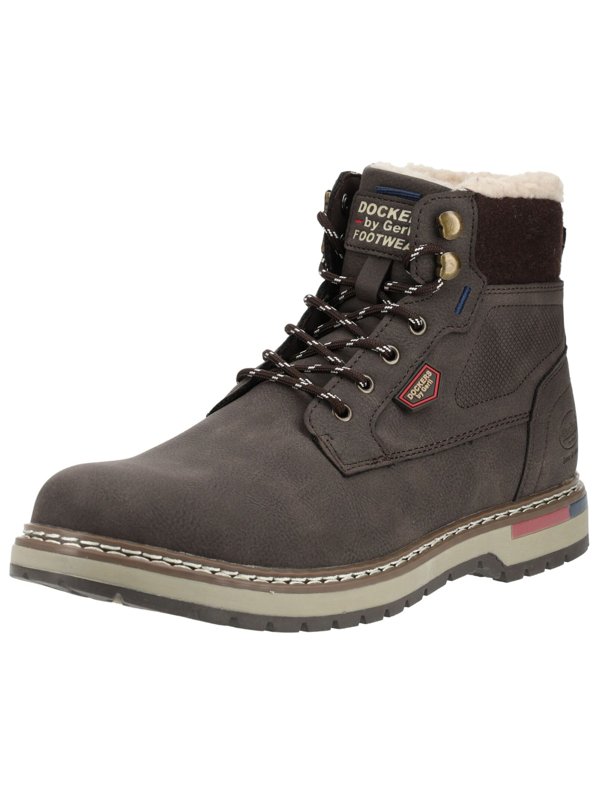 Boots stringati di Dockers by Gerli in marrone: frontale