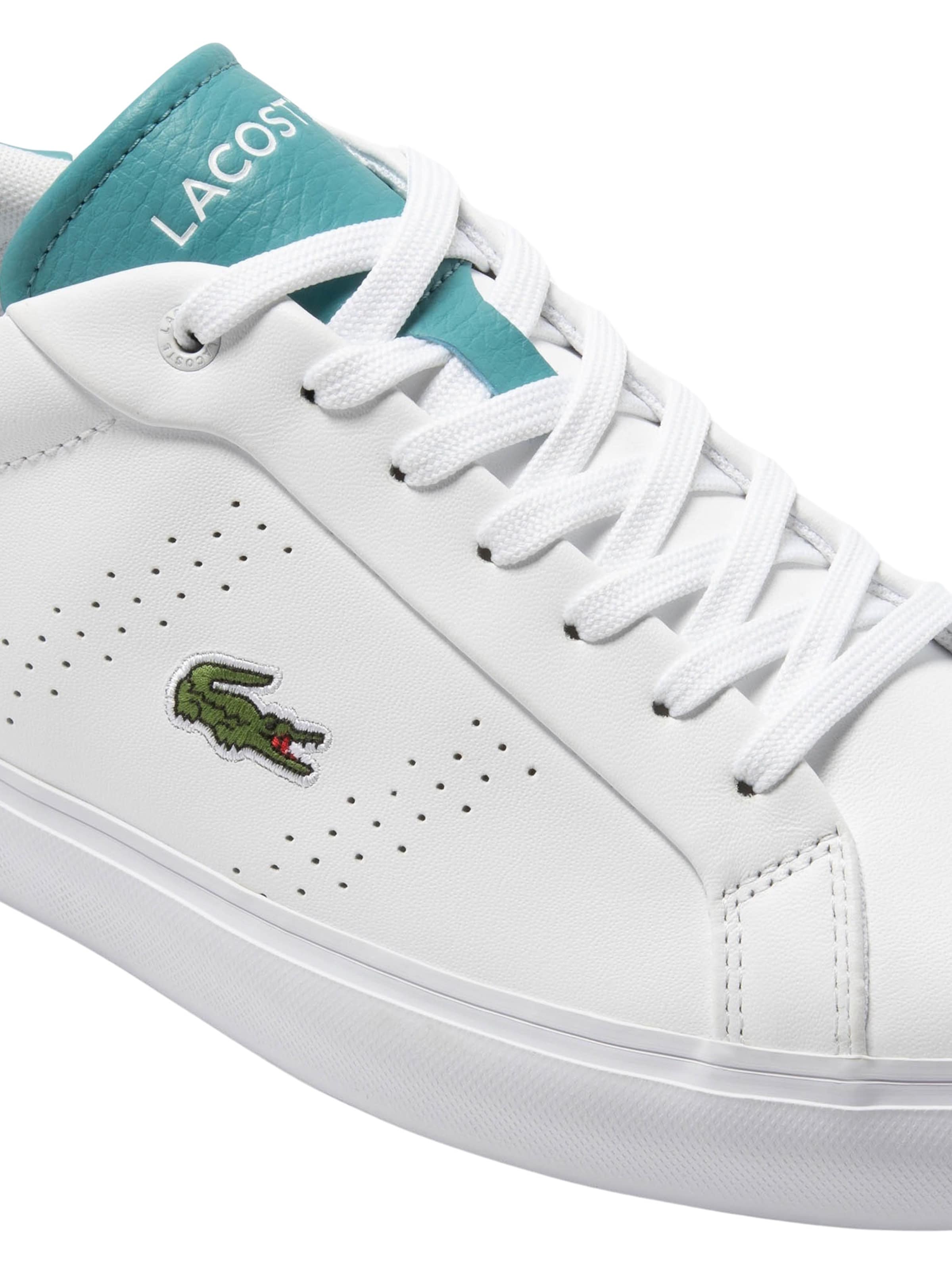 balts LACOSTE Zemie brīvā laika apavi 'Powercourt 2.0 '