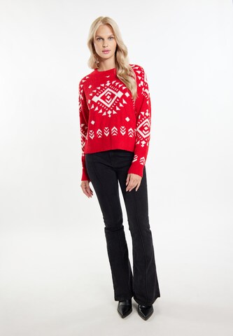 IZIA Sweater 'Hoona' in Red