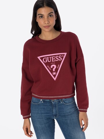 GUESS - Sweatshirt 'ROXI' em vermelho: frente