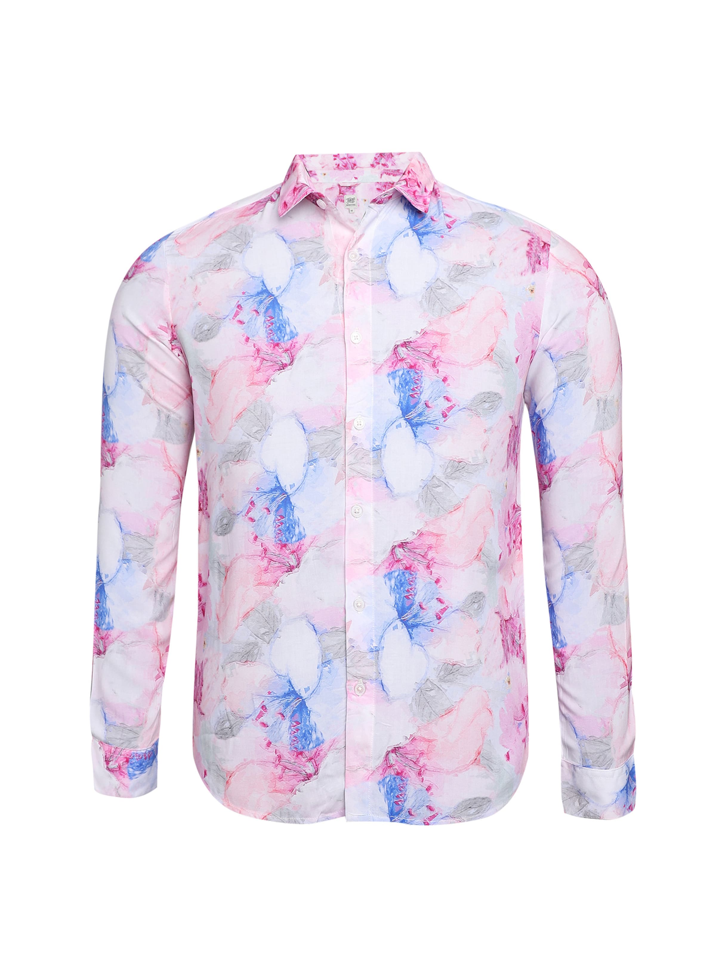 Campus Sutra Rovný strih Košeľa 'Elliot' - Ružová: predná strana