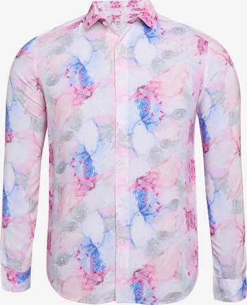 Campus Sutra Regular fit Button Up Shirt 'Elliot' in Pink: front