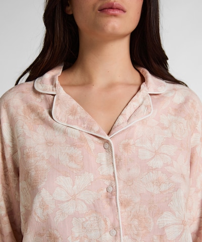 Hunkemöller Pajama Shirt in Light beige / Pastel pink, Item view