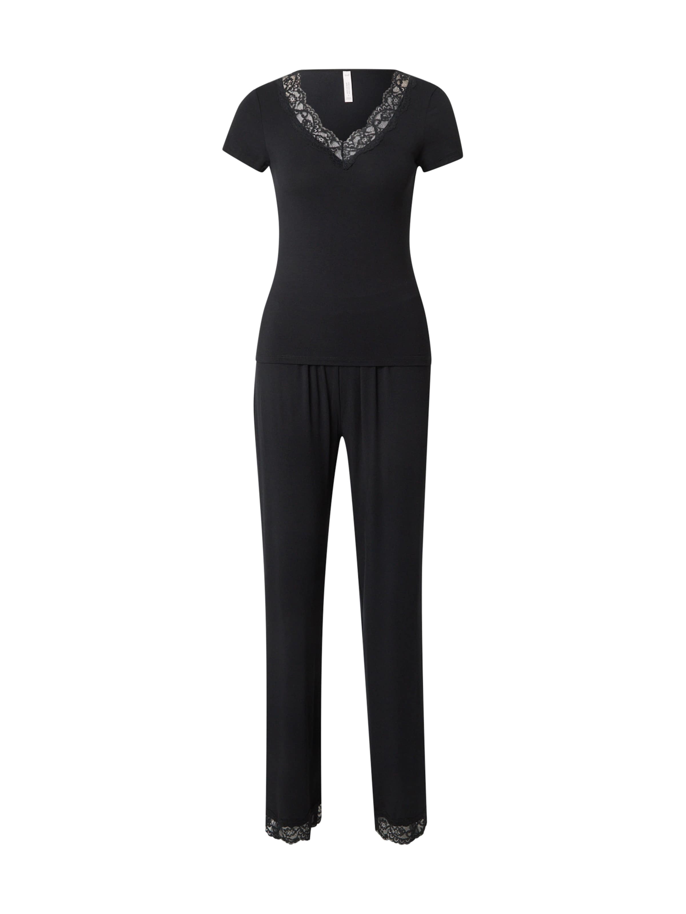 Hunkemöller Pižama 'Nana' | črna barva, Prikaz izdelka