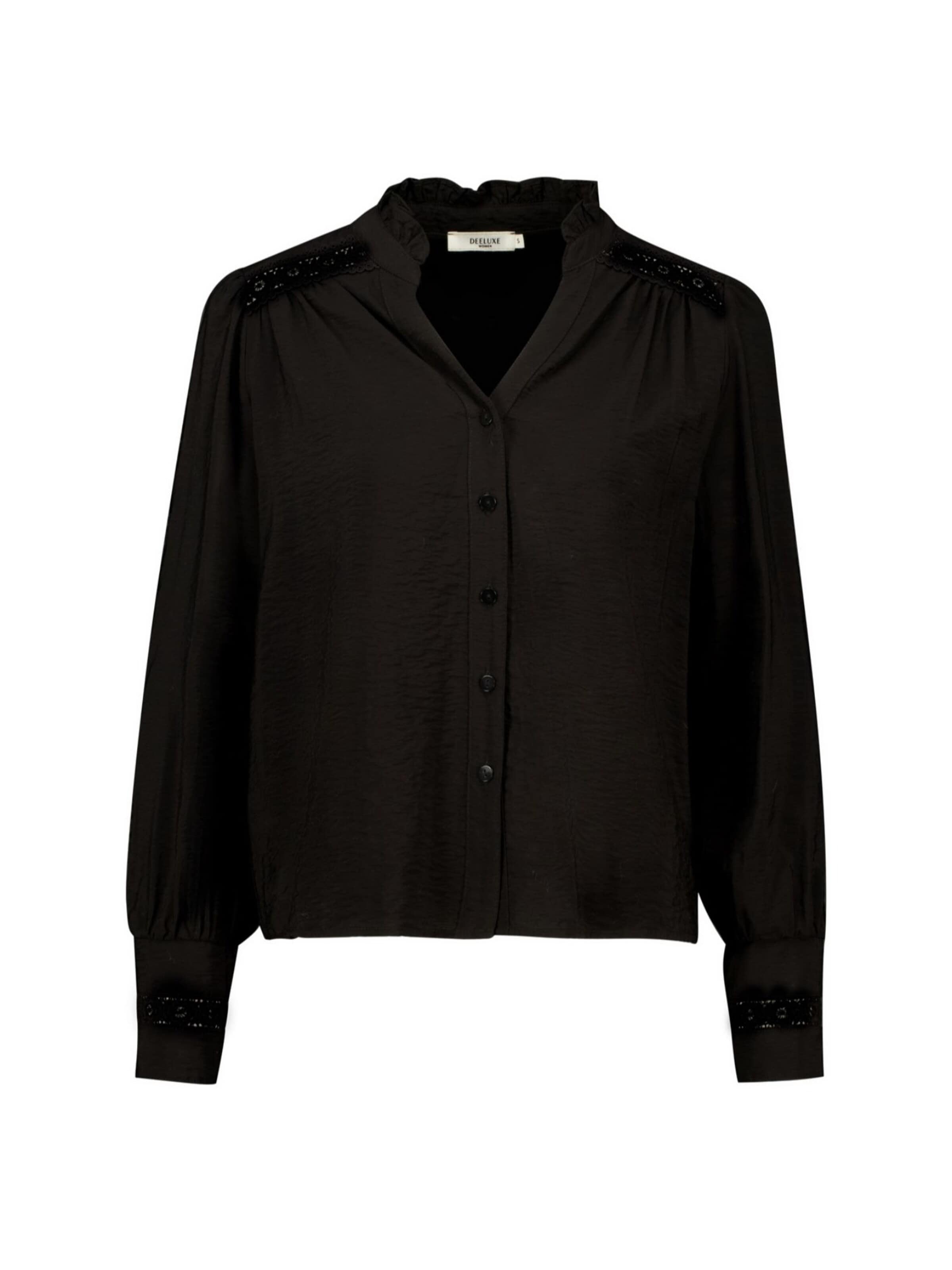 Chemisier Deeluxe en noir : devant