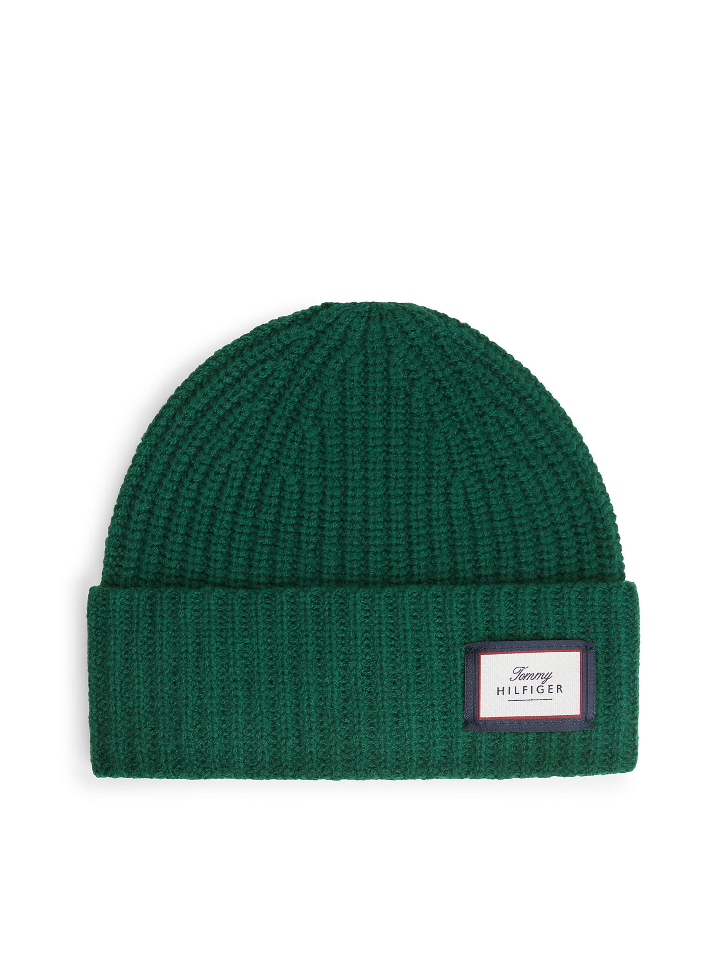 TOMMY HILFIGER Beanie in Grün: Vorderseite