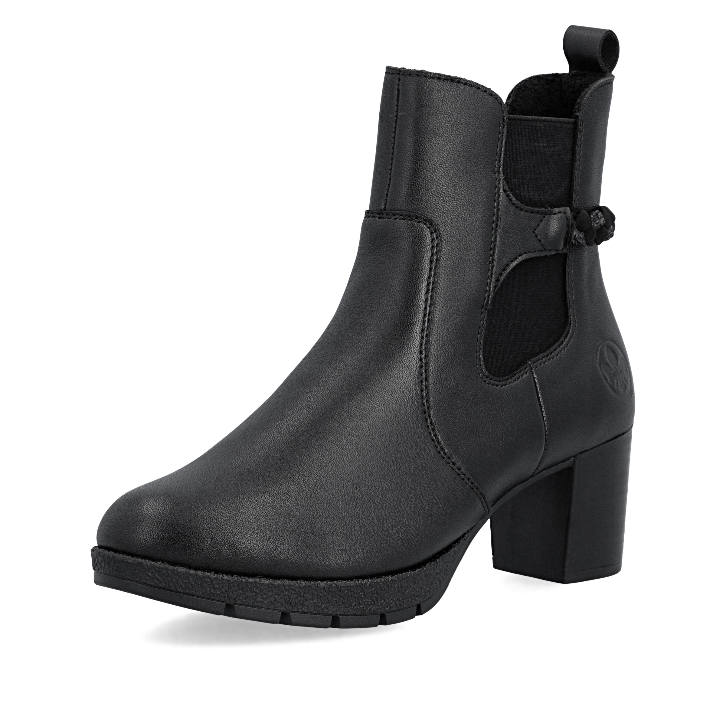 Bottines Rieker en noir : devant