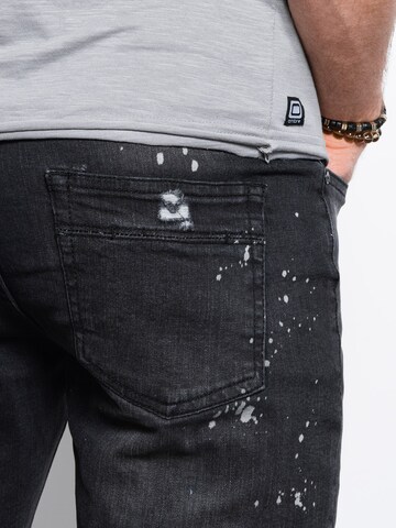 Ombre Slimfit Jeans in Zwart