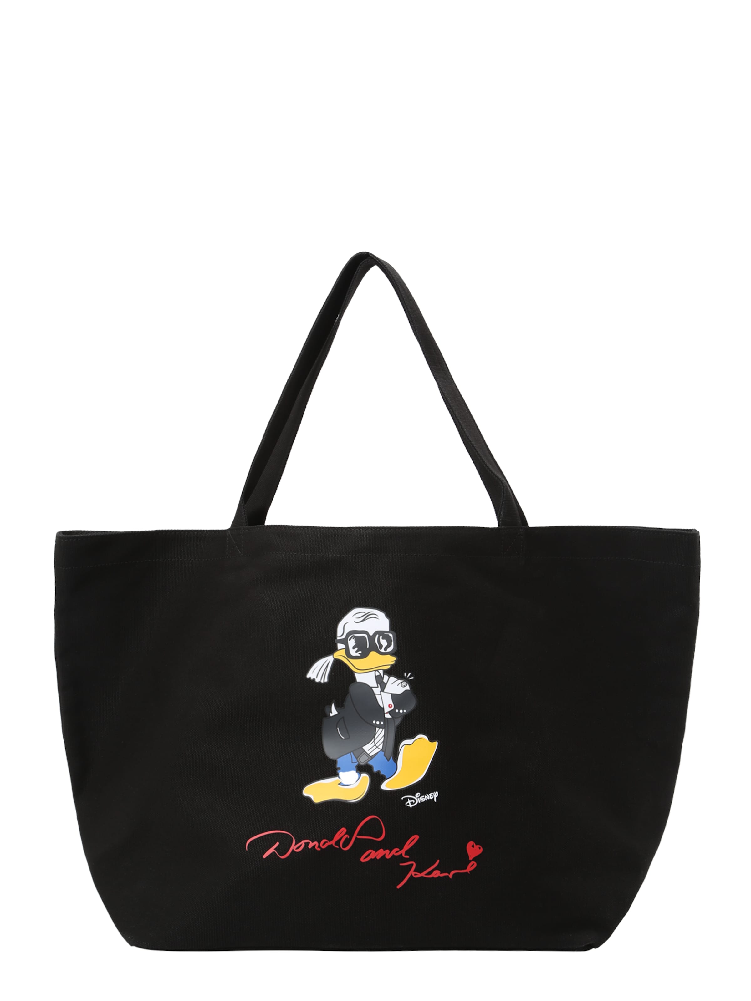 Karl Lagerfeld Shopper in Zwart: voorkant