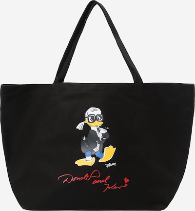 Karl Lagerfeld "Shopper" tipa soma, krāsa - dzeltens / sarkans / melns / balts, Preces skats