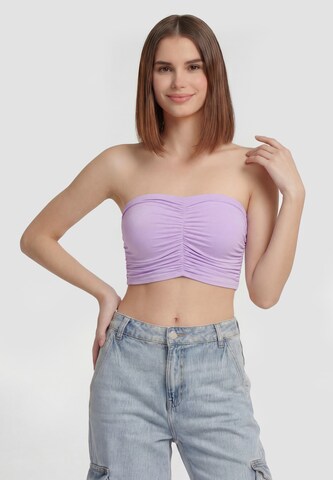 MYMO Top in Lila: Vorderseite