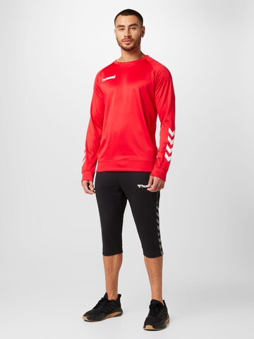 Hummel Slimfit Sportbroek in Zwart