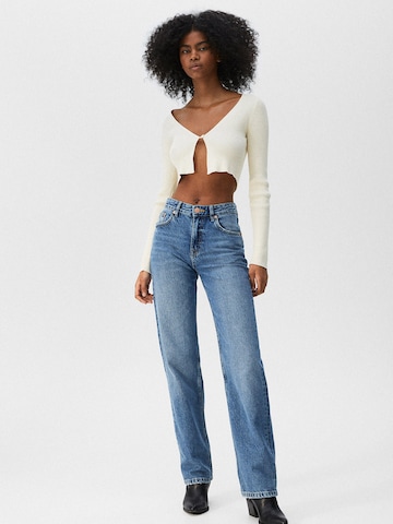 Pull&Bear Regular Jeans in Blue: front