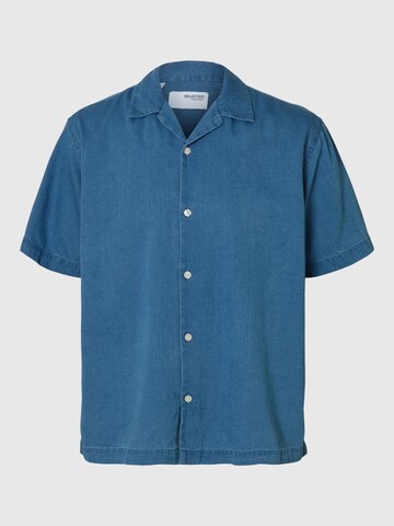 SELECTED HOMME Comfort fit Overhemd in Blauw: voorkant