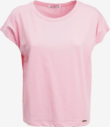 Influencer Shirt in Pink: Vorderseite