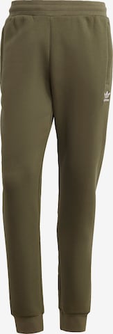 Pantaloni 'Trefoil Essentials' de la ADIDAS ORIGINALS pe verde: față