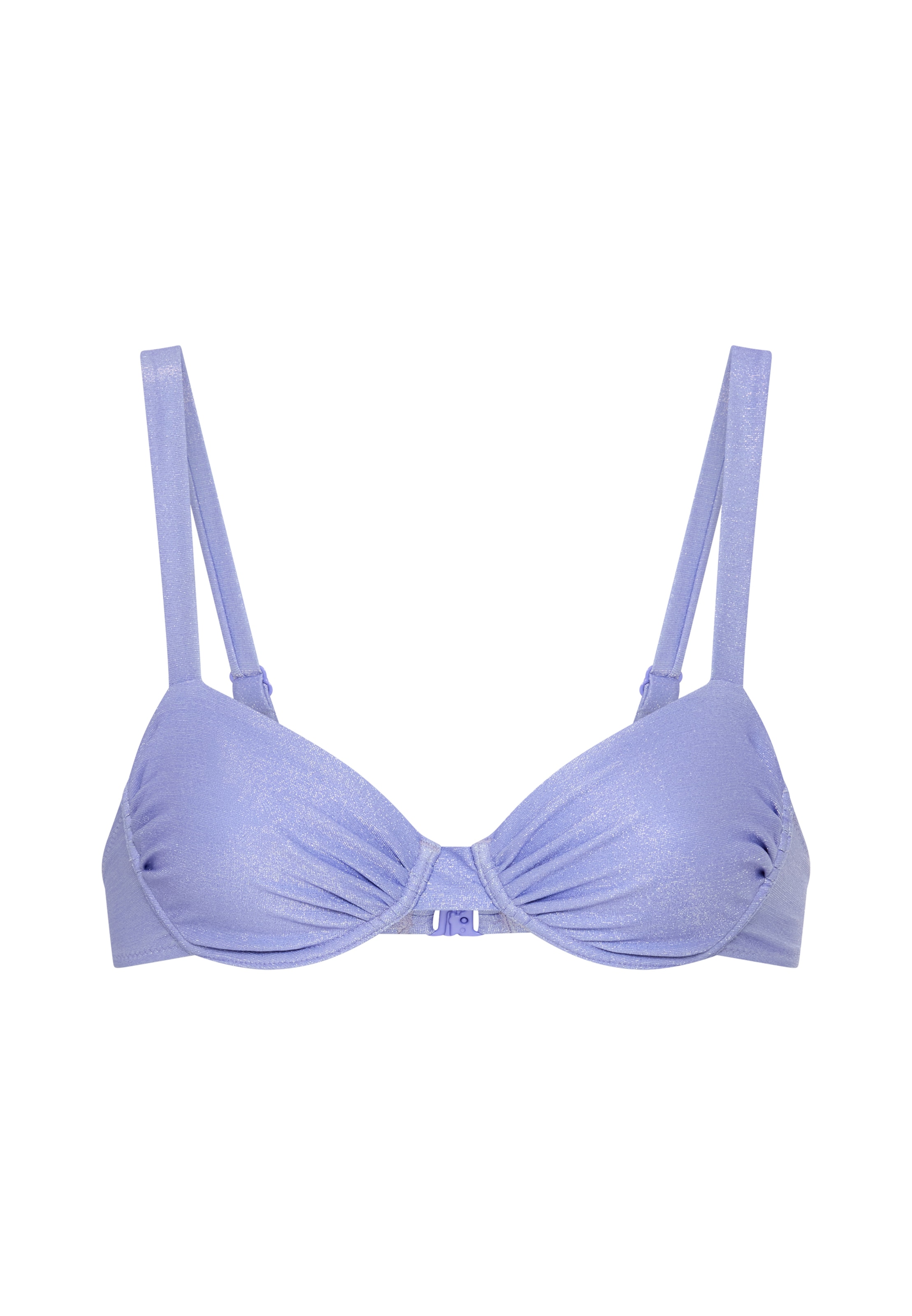 LSCN by LASCANA T-Shirt Bikinitop in Lila: Vorderseite