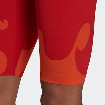 ADIDAS SPORTSWEAR Skinny Sportbroek 'Marimekko Rib Knee ' in Oranje