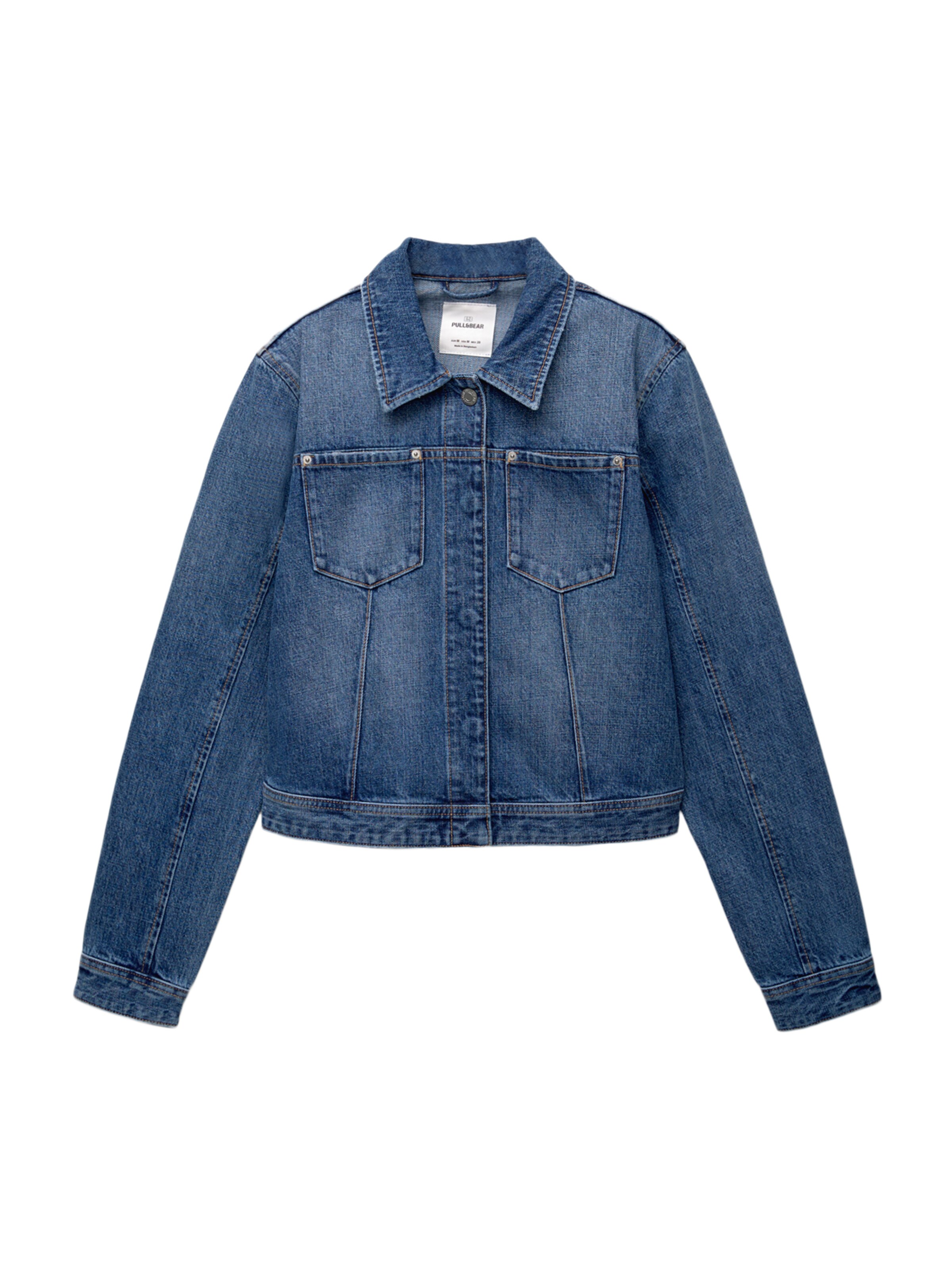 Veste mi-saison Pull&Bear en bleu : devant