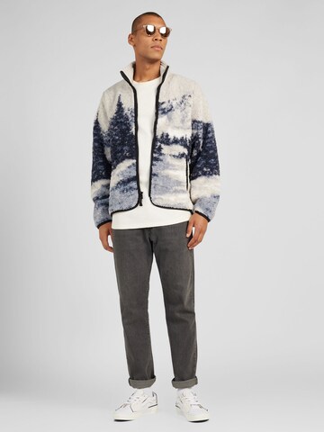 Abercrombie & Fitch Zip-Up Hoodie in Blue