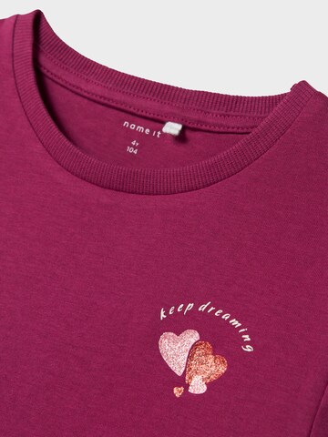 NAME IT Μπλουζάκι 'NMFBETRIA' σε ροζ