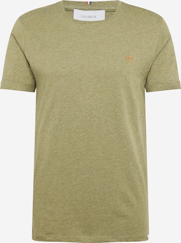 Les Deux T-shirt 'Nørregaard' i grön: framsida