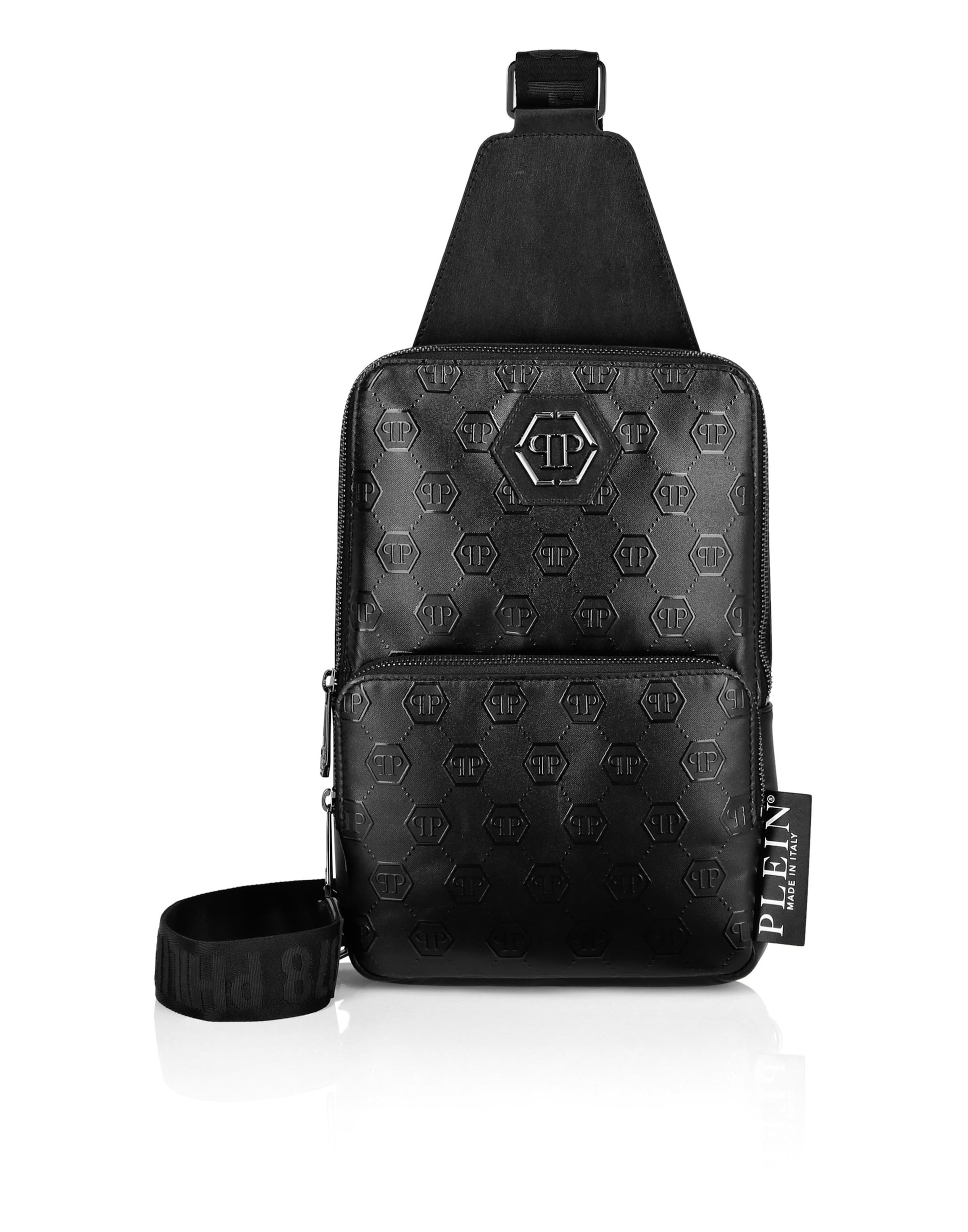 Philipp Plein - Bolso de hombro en negro: frente