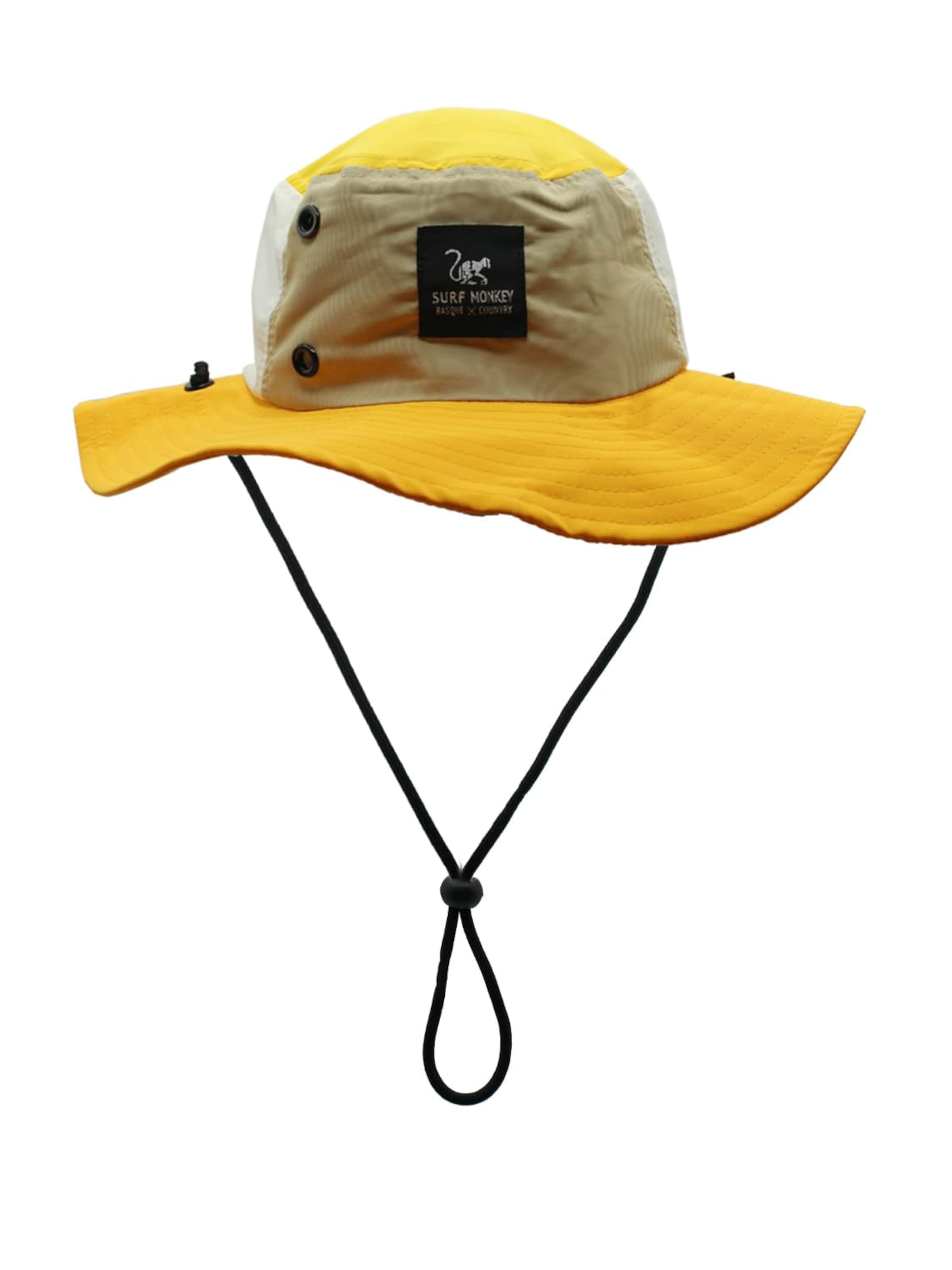 Chapeaux de sports 'Boonie' Surf Monkey en jaune : devant