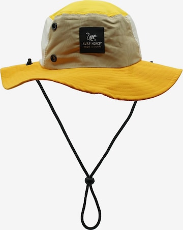 Chapeaux de sports 'Boonie' Surf Monkey en jaune : devant