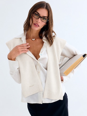 Écharpe SILK & CASHMERE en blanc