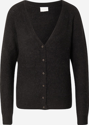 VILA Knit Cardigan 'DUA' in Black: front